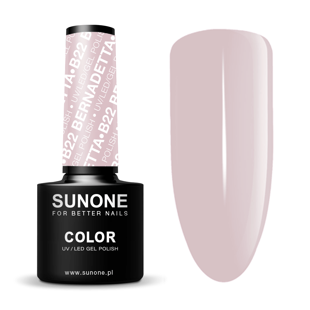 Gelinis nagų lakas Sunone B22 Bernadetta 5ml.