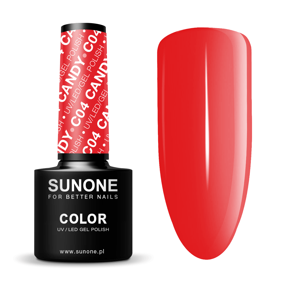 Gelinis nagų lakas Sunone C04 Candy 5ml.