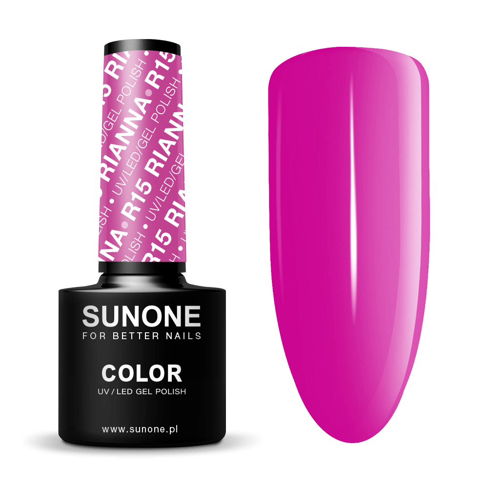 Gelinis nagų lakas Sunone R15 Rianna 5ml.