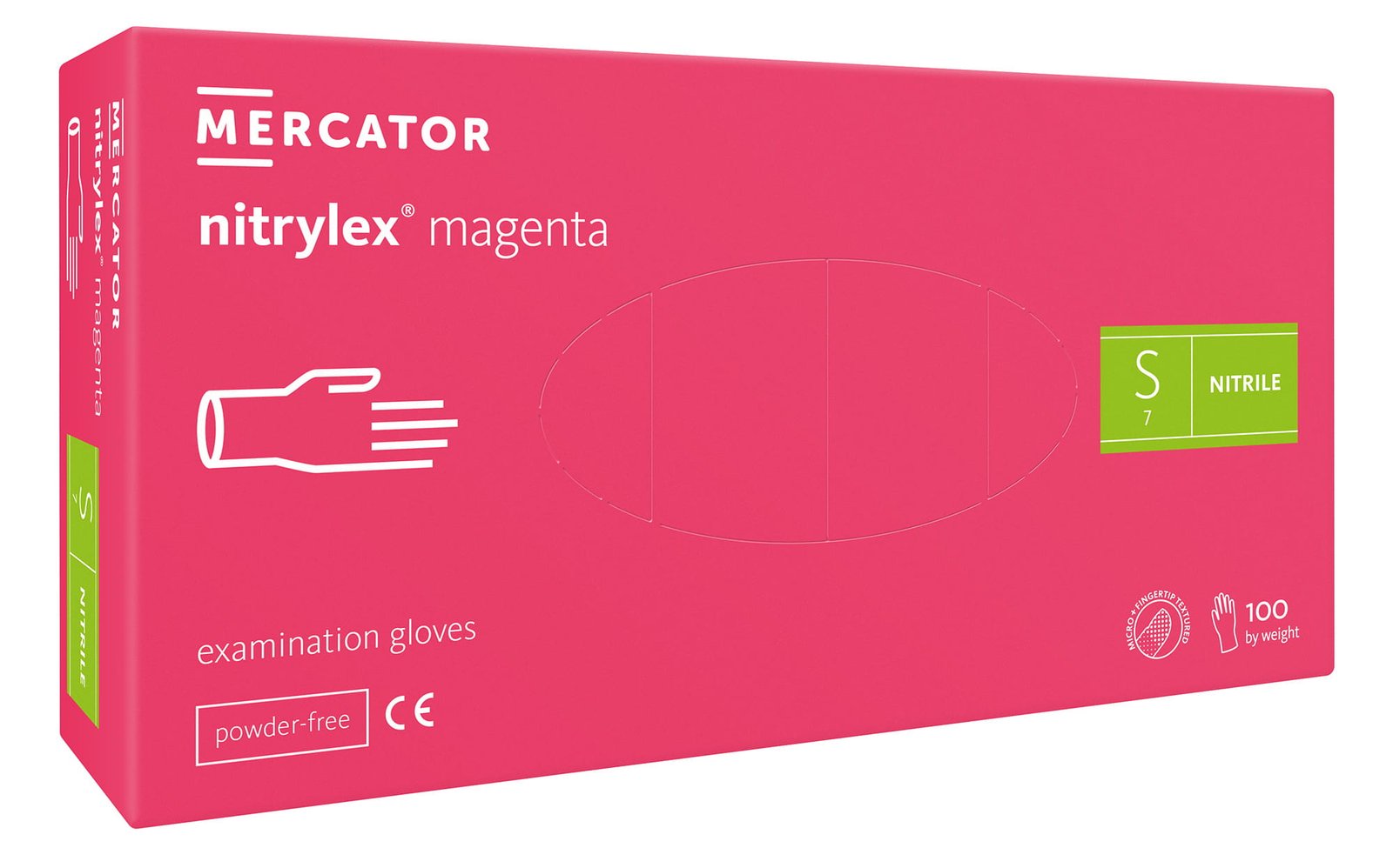 Nitrilinės pirštinės magenta